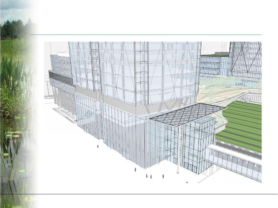 141 Bay structural podium and tower model