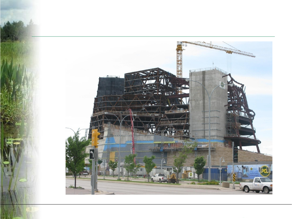 Canadian Museum for Human Rights construction photograph
