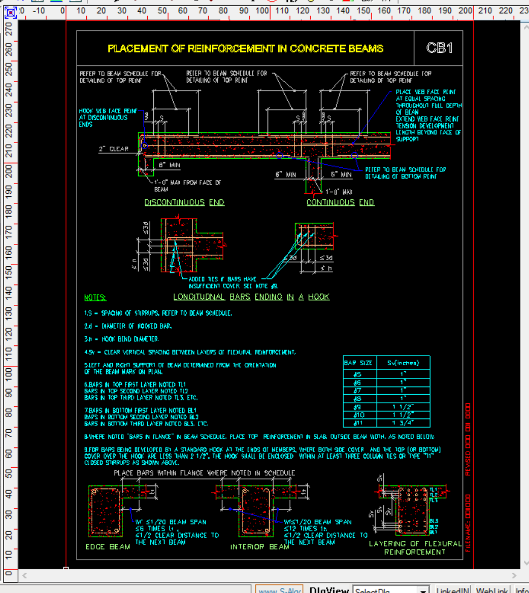 S-Details reinforced concrete detail sheet example