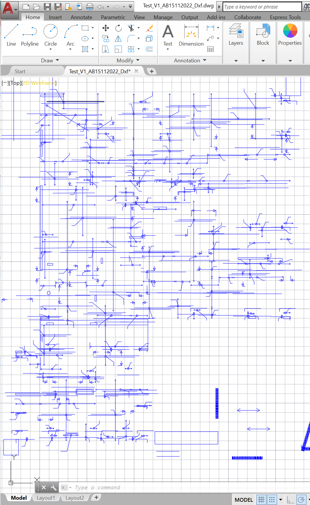 Reinf2CAD DXF output in AutoCAD 2019